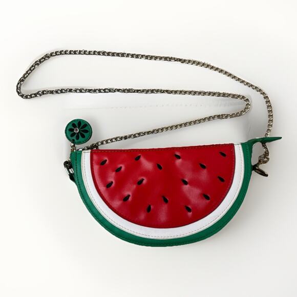 Unbranded Handbags - Watermelon Shaped Crossbody Bag Fruit Chain Purse Retro Summer Clutch Picnic